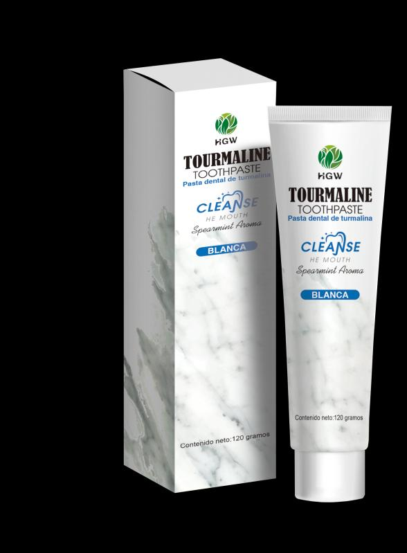 Pasta de Dientes con Turmalina HGW (Versión Blanca)